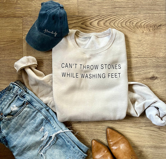 Can’t Throw Stones While Washing Feet