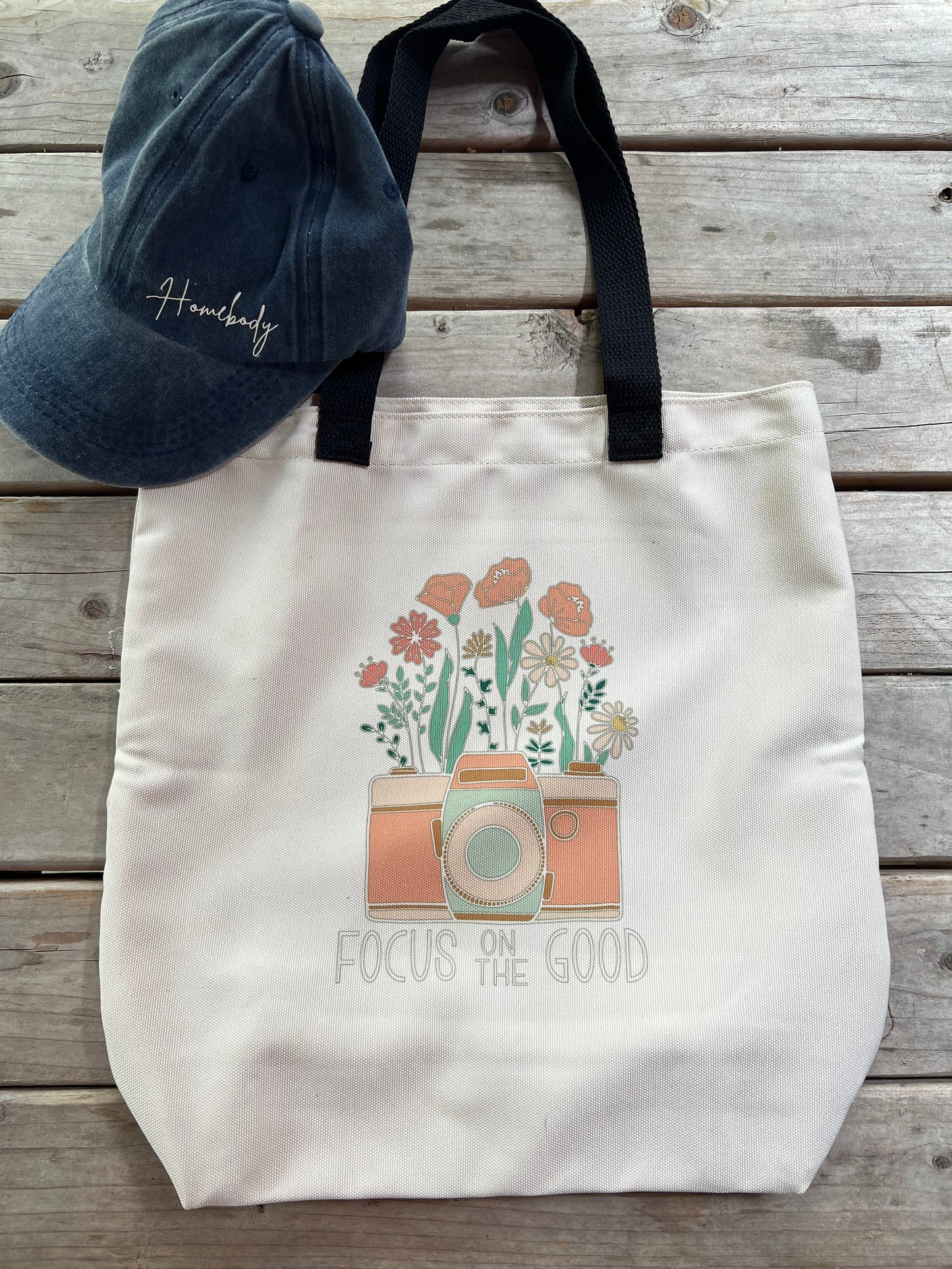 Focus on the good tote bag