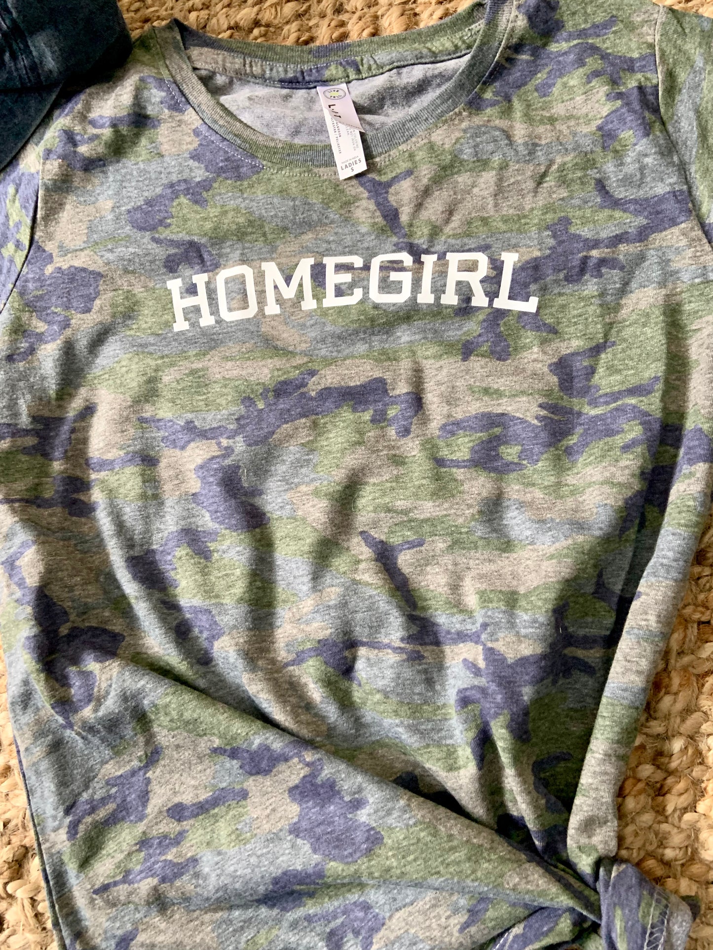 Camo Homegirl womens Tshirt