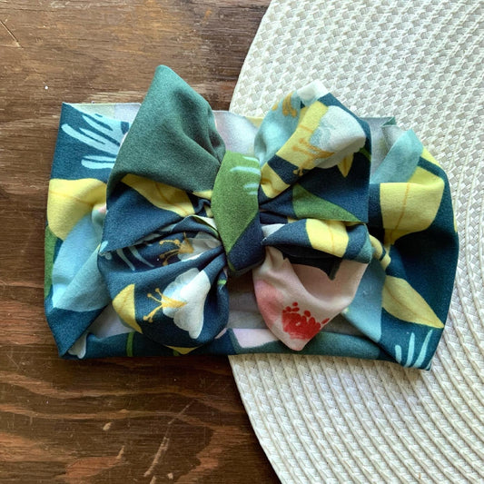 Tropical Paradise floral baby bow