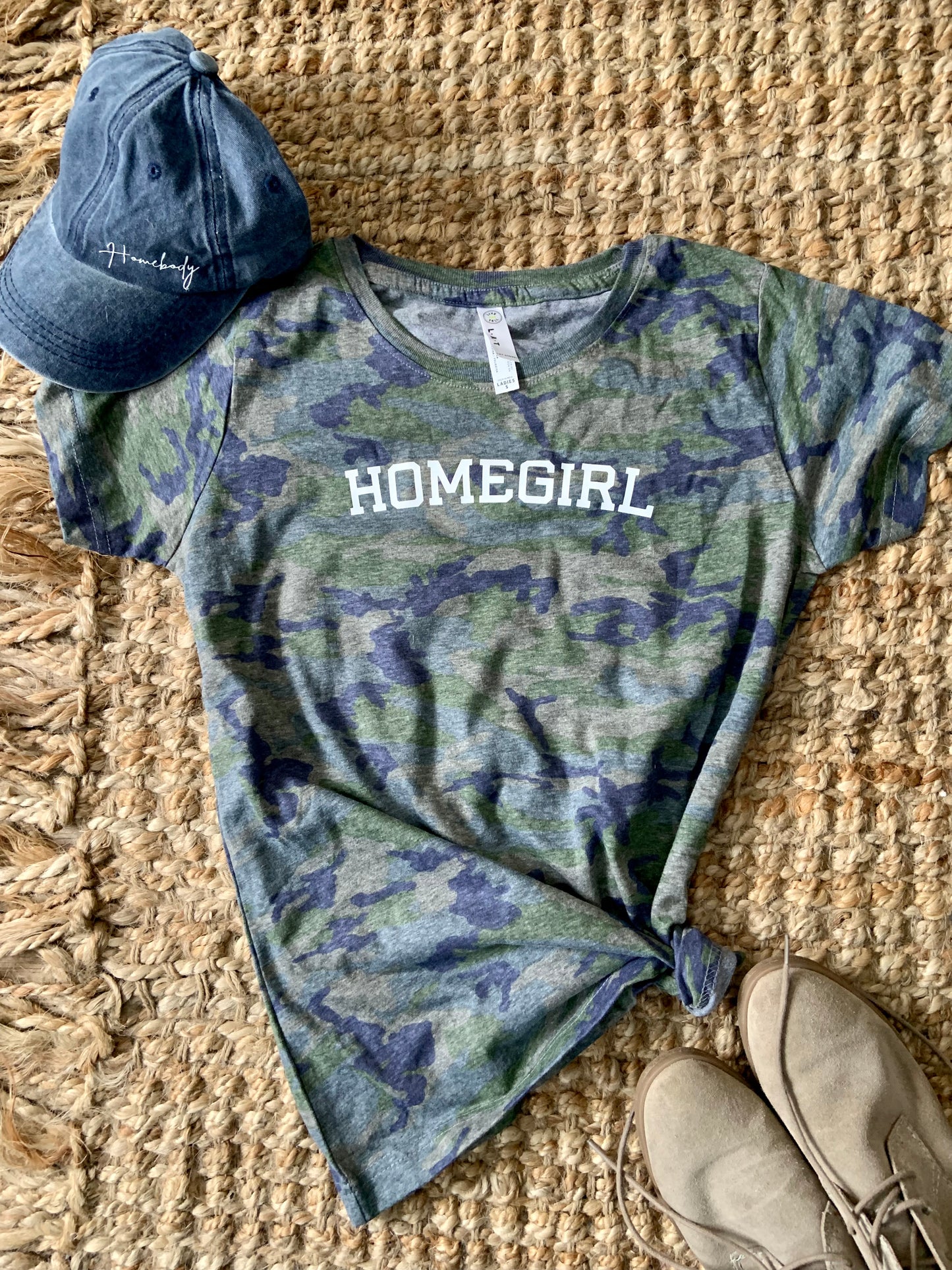 Camo Homegirl womens Tshirt